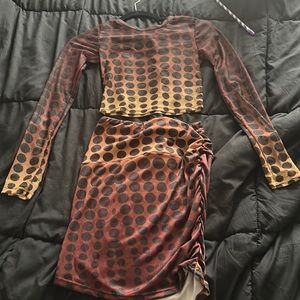 Fashion nova two piece skirt set